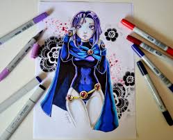 Raven is one of the main characters of the teen titans series. Artstation Jinx Raven And Starfire Teen Titans Copic Marker Lighane S Artblog