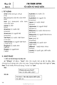 Hope you enjoy this video!! Giáº£i Tiáº¿ng Anh Lá»›p 4 Unit 2 I M From Japan