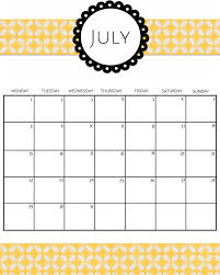 Decorative July 2019 Calendar Cute Printable Calendar Template Calendar Design Calendar Printables