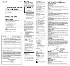 sony icf cd855 operating instructions