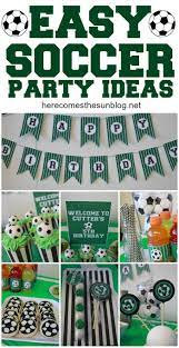 Thus, getting a soccer decoration theme for your son's party especially when he's into this game will be a perfect choice. Soccer Birthday Party Ideas Soccer Birthday Parties Soccer Birthday Soccer Party