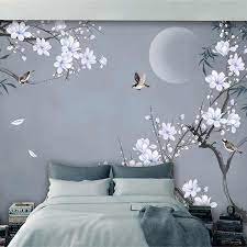 Photo Wallpaper Chinese Style Hand Painted Bamboo Leaf Magnolia Flowers Birds 3d Wall Murals Living Room Bedroom Wall Painting Wallpapers Aliexpress Bedroom Wall Paint Bedroom Wall Designs Bedroom Wall