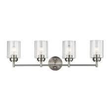 Kichler Winslow 4 Light Nickel Transitional Vanity Light Lowes Com Vanity Lighting Bath Vanity Lighting Bathroom Light Fixtures