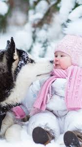 This hd wallpaper is about little cute baby, original wallpaper dimensions is 2560x1600px, file size is 332.4kb. Iphone Wallpaper Husky Dog And Cute Baby Thick Snow Cute Baby Wallpaper Winter Season 750x1334 Wallpaper Teahub Io
