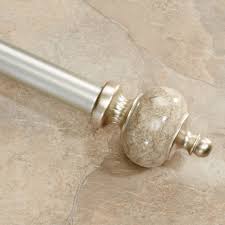 Not the same quality as previous modelscarolthe only issue is that the rod doesn't lock into. Waverly Makrana Curtain Rod And Finial Set 24 To 120