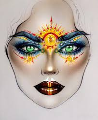 pin by dawnie k on halloween in 2019 makeup face charts