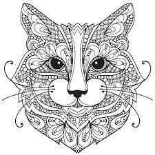 Cat fused to a spider on a background mixing a mandala and a spider's web. Cat Coloring Pages For Adults Best Coloring Pages For Kids Coloring Pages Cats Animal Coloring Pages Cat Coloring