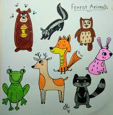 Doodling The Forest Animals For Pre Schoolers Forest Animals Doodles Doodle Videos