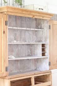 armoire makeover whitewashing