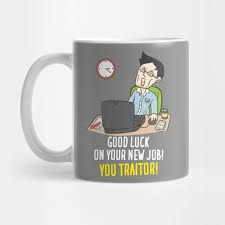 Even the little birdie is a gossiping witch. Funny Goodbye Colleague Leaving Gift Farewell Message To Colleague Mug Teepublic