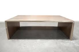 Modern waterfall coffee table, solid wood coffee table, modern end table, low cocktail table, minimalist coffee table, handmade nordictimberco. Brandner Design Bleached Walnut Waterfall Coffee Table