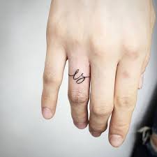 Finger tattoos are getting more and more popular. Couples Matching Ring Finger Tattoos Novocom Top