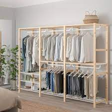 This ingenious tipfrom ikea ideas transforms a simple shelf into a when timothy barrett and his wife needed more room for their baby's stuff in their bedroom, they. Ivar Shelving Unit With Shelves Rails Pine 259x50x179 Cm Ikea Shelves In Bedroom Bedroom Closet Design Clothes Rail
