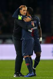 The injured brazilian was seen in the stands. Thomas Tuchel The Head Coach Manager Of Paris Saint Germain Psg Paris Saint Germain Psg Paris