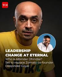 Zomato's Parent company #Eternal's CEO #DeepinderGoyal announced that he is  stepping down from his role, subject to shareholder approval. He will  remain