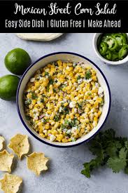 Spicy Mexican Street Corn Salad Recipe Taco Side Dishes Mexican Side Dishes Corn Side Dish
