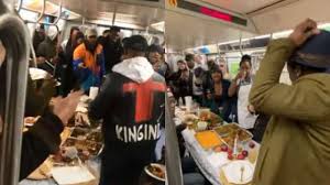 We have put together a fantastic thanksgiving day buffet dinner celebration that is second to none in the lake george and glens falls area. New York Subway Riders Enjoy Thanksgiving Dinner Inside Moving Train Video Goes Viral