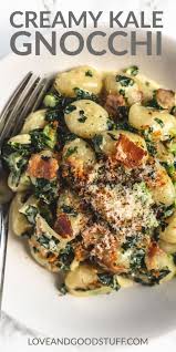 Creamy Kale Gnocchi Recipe In 2020 Risotto Recipes Comfort Food Gnocchi