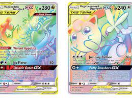 We sell rainbow pokemon card singles so you can finish your collection! Rainbow Rare Tag Team Cards Of Pokemon Tcg Cosmic Eclipse Part 3