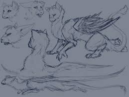 Trico Stream Sketches By Mollish Deviantart Com On Deviantart Mythical Creatures Art Sketches Animal Drawings