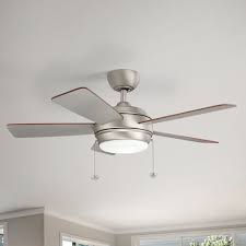 A kichler® ceiling fan brings it to life. Kichler Lighting Starkk Brushed Nickel Led Ceiling Fan With Light 330171ni Destination Lighting