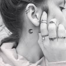 If you want something that is unique, unusual and beautified, a moon tattoo will do the trick. 30 Charming Behind The Ear Tattoos For Ladies In 2020 Tiny Tattoo Inc