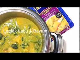 Masak ayam lemak cili padi ni paling simple dan tak renyah. Masak Lemak Labu Bayam Youtube