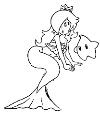 I don't own any of this picture. Mermaid Rosalina For Coloring By Princessdaisyfloral On Deviantart