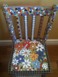 Finished Chair In 2020 Mosaic Projects Mosaic Decor Mosaic