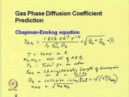 Mod 01 Lec 07 Diffusion Coefficient Measurement And Prediction Part Ii Youtube