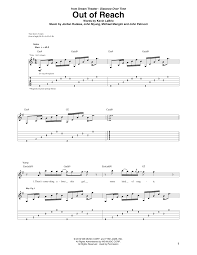 Dream Theater Out Of Reach Sheet Music Pdf Notes Chords Rock Score Guitar Tab Download Printable Sku 412464