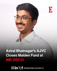 InvestmentNews AJunior VC (AJVC), a pre-seed venture capital firm founded  by Aviral Bhatnagar, has announced the final close of its first fund with  commitments exceeding INR 200 crore. This amount is more