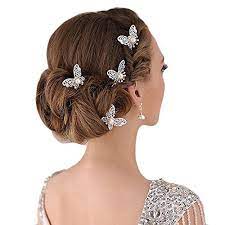 6 Pcs Butterfly Hair Clip Wedding Hair Bridesmaid Hair Prom Hair Hairpin Hair Up Party Hair Accessories Wedding Party Hair Wedding Hair Clips