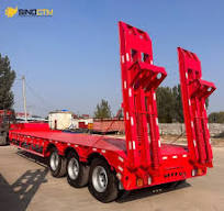 3 Axle 80 Ton Heavy Duty Gooseneck Low Loader/Lowbed/ Lowboy ...