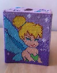 Tissue box plastic canvas patterns free. Completed Tinkerbell Plastic Canvas Tissue Box Cover Janlynn Disney Princess New Plastic Canvas Tissue Boxes Plastic Canvas Patterns Plastic Canvas Crafts