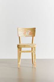 Painted Floral Wood Chair In 2020 Painted Wood Chairs Wood Chair Wood Chair Makeover