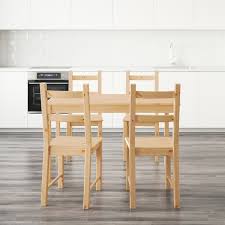 Wooden table with 4 chairs for dining. Ingo Ivar Table And 4 Chairs Pine Ikea