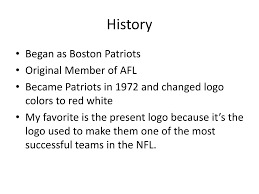 The logo most patriots fans associate with the team is the eponymous 'pat patriot,' which was used for over 30 years before being retired in 1992. Ppt New England Patriots Logo History Powerpoint Presentation Free Download Id 2679251
