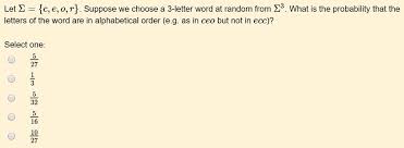 To use the default 'ascii' ordering, . Let C E 0 R Suppose We Choose A 3 Letter Word A Itprospt