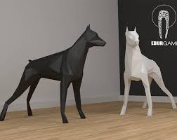 Bull Head Papercraft Pdf Pack 3d Paper Sculpture Template Etsy Paper Crafts Papercraft Templates Paper Animals
