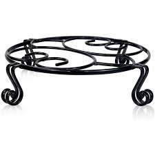 High quality wrought iron machines and molds | made in turkey. Yimobra Original Patented Plant Stand For Flower Pot Heavy Duty Potted Holder Indoor Outdoor Metal Rustproof Iron Garden Container Round Supports Rack For Planter Black 10 2 Inches Walmart Com Walmart Com