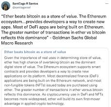 To do so, navigate to the sell ethereum section on your preferred platform and follow the instructions to sell it for usd. Goldman Sachs Leaked Report States Ethereum May Overtake Bitcoin As Store Of Value Crypto Daily