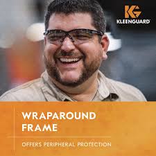 KleenGuard Nemesis Safety Glasses, Black Frame, Indoor/Outdoor Lens (25685) 