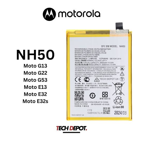 MOTOROLA BATTERY COPY - NH50-E13 