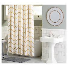 Shower Curtain Gold Ikat Threshold Target Stylish Shower Curtain Target Shower Curtains Bathroom Shower Curtains