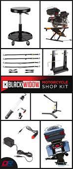 Black Widow Professional Motorcycle Shop Kit Motorcycle Shop Bike Repair Garage Lift