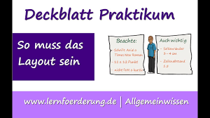 Ein praktikum bietet einen ersten einblick in die praxis oder in eine bestimmte branche, in einem unternehmen ihrer wahl lernen sie verschiedene abteilungen und. Praktikum Deckblatt Und Layout Beispiele Und Vorlage Youtube