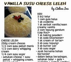 Koleksi resepi biskut raya azlina ina 2019 + dessert kek. Resepi Snow Cheese Cake Leleh Surat Yasin Hx