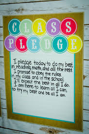 Class Pledge In An Adorable Shabby Chic Themed Classroom