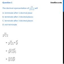 Paper 2 structure sample planning approach. The Decimal Representation Of 11 2 3 5 Will A Terminate After